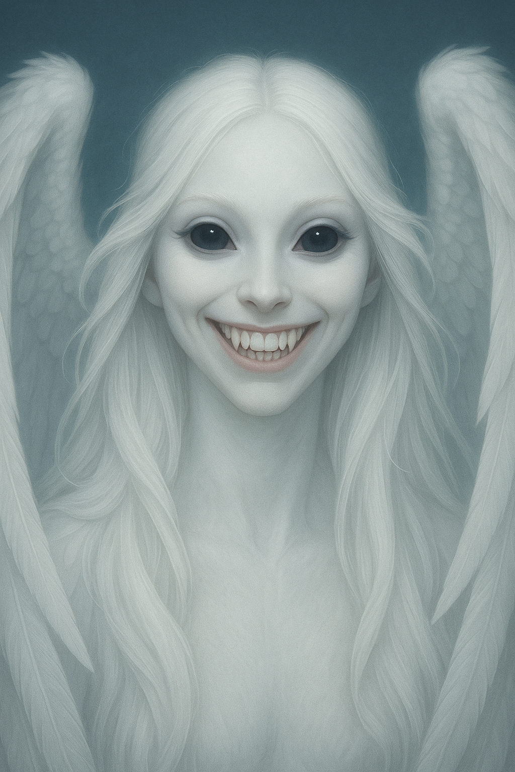 Anael with radiant swan wings